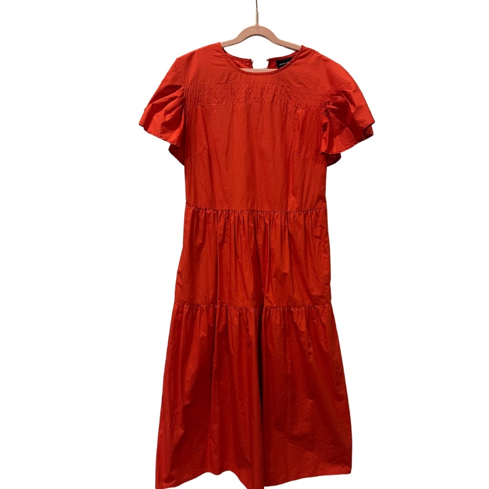 Who What Wear Red Midi Dress
